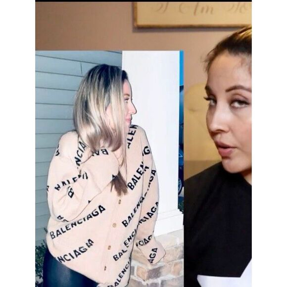 Balenciaga Jacquard Motif Logo Intarsia Cardigan - Picture 11 of 16